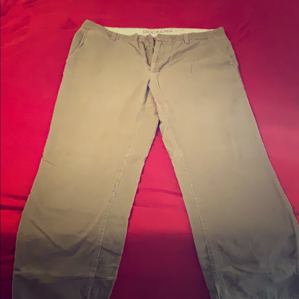 Khaki Corduroy Dockers Pants